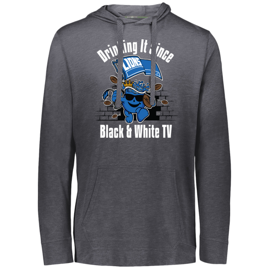 Drinking It Since Black and White TV Triblend T-Shirt Hoodie