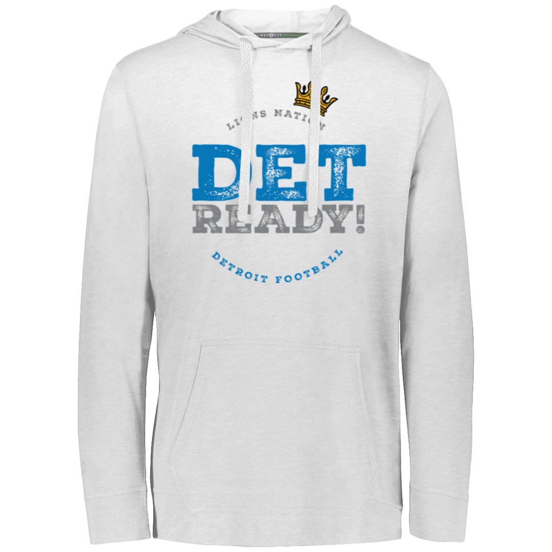 Det Ready! Detroit Football White T-Shirt Hoodie